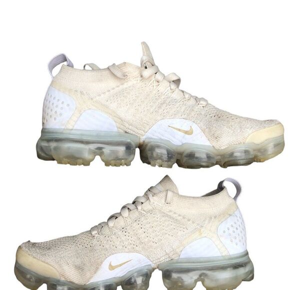 Rare 2017 Nike Air VaporMax 2 Light Cream Size 8W - Picture 10 of 16